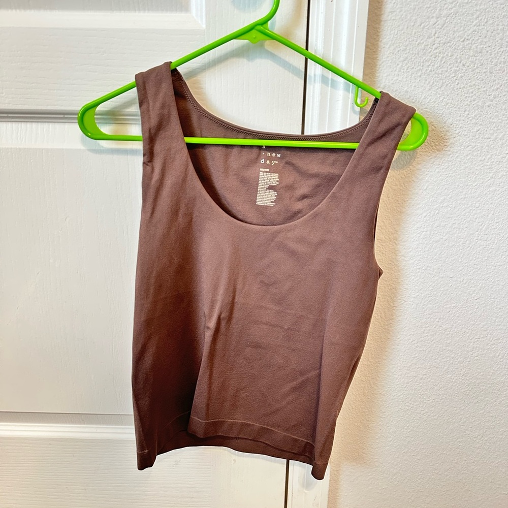 Brown Women's Tank Top Body Suit Size Medium